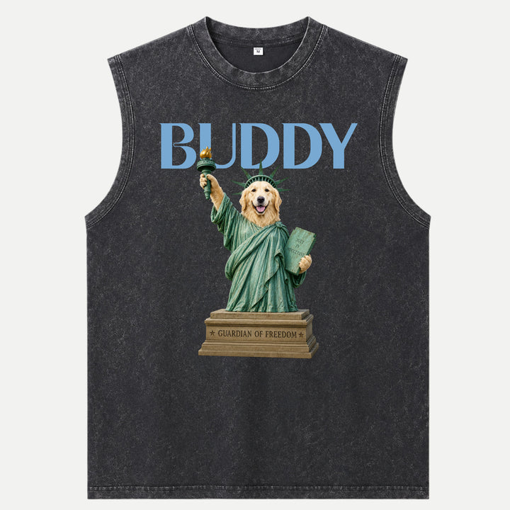 Personalised Statue of Liberty Pet T-Shirt