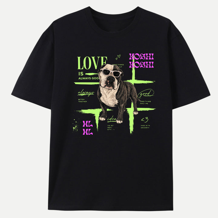 Personalised Neon Pet Portrait T-Shirt