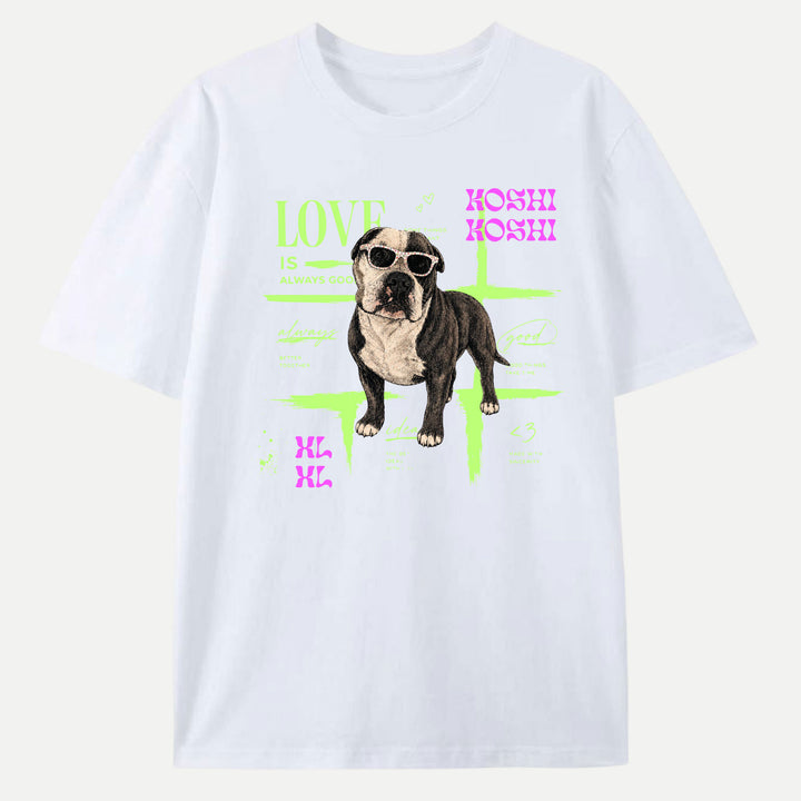 Personalised Neon Pet Portrait T-Shirt