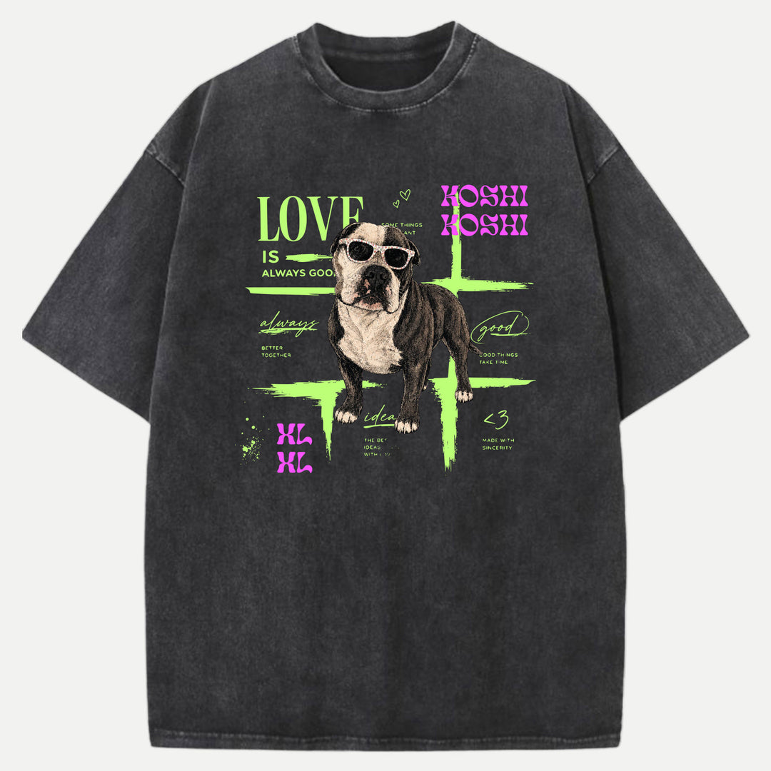 Personalised Neon Pet Portrait T-Shirt