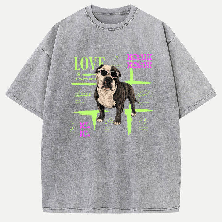 Personalised Neon Pet Portrait T-Shirt