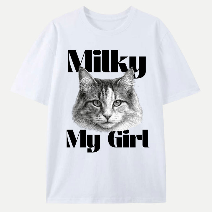 Custom Vintage Portrait Pet T-Shirt