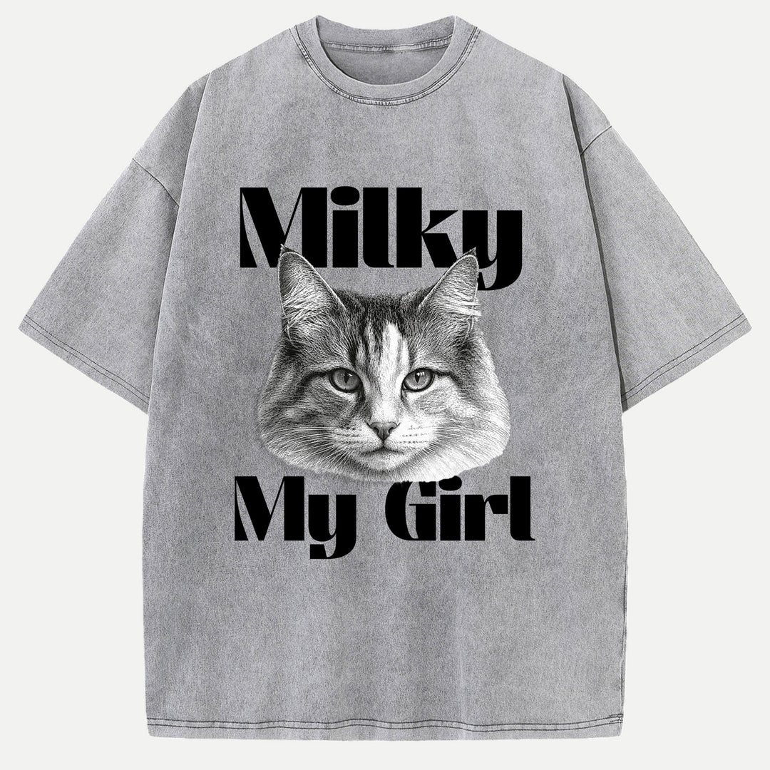 Custom Vintage Portrait Pet T-Shirt
