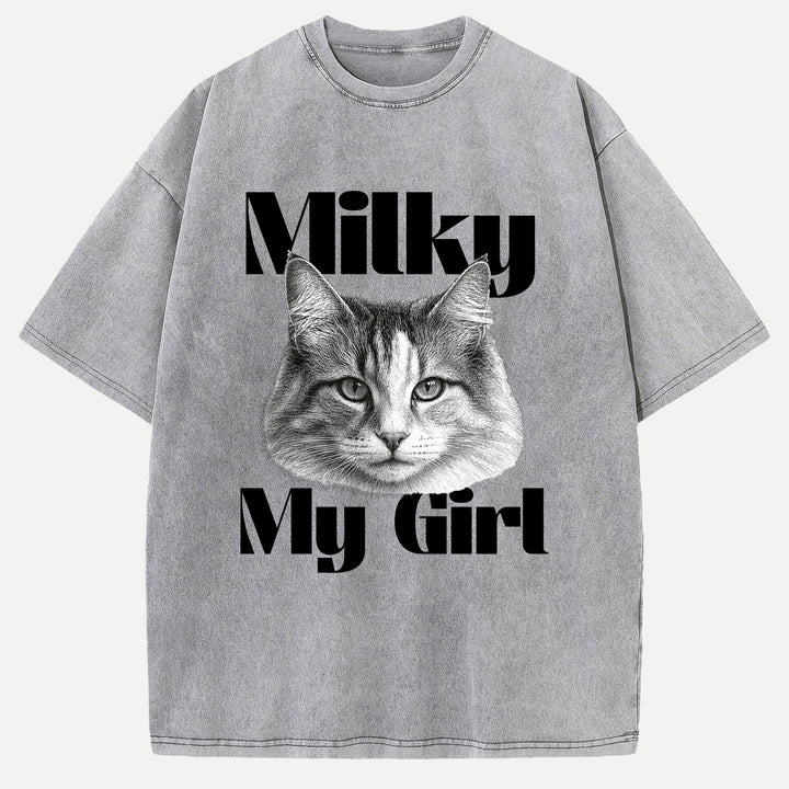 Custom Vintage Portrait Pet T-Shirt