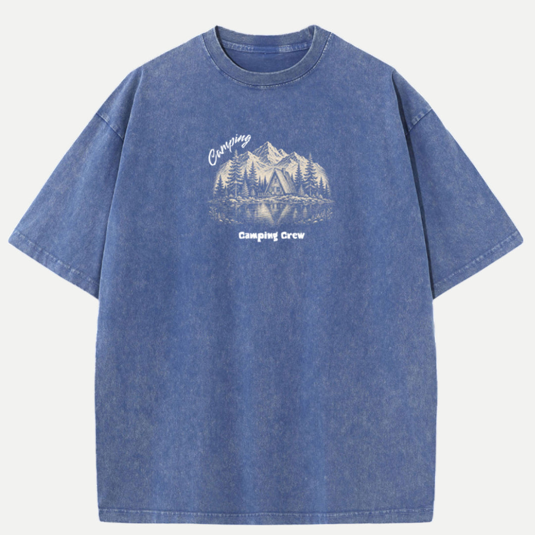 Custom Camping Tee | Personalised Vintage Graphic T-shirt