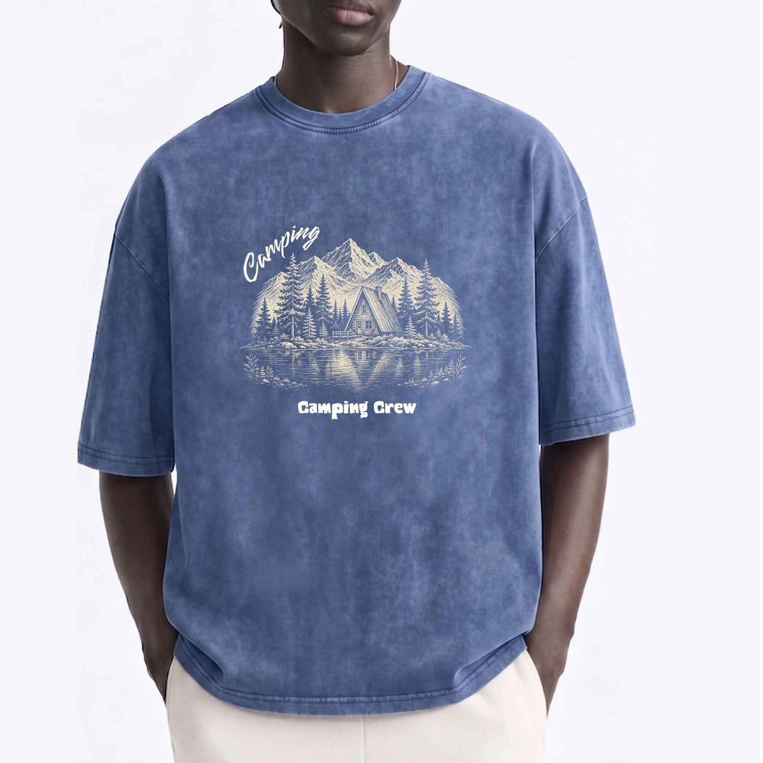 Camping Design Custom Vintage Tee