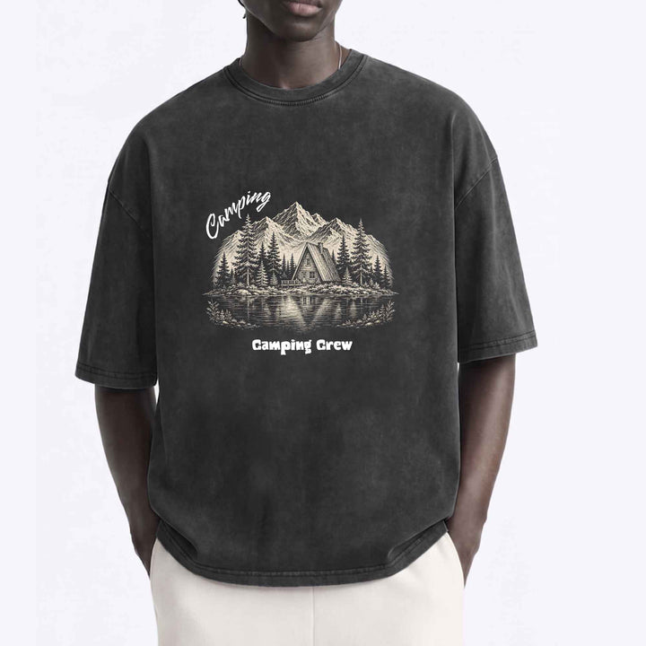 Camping Design Custom Vintage Tee