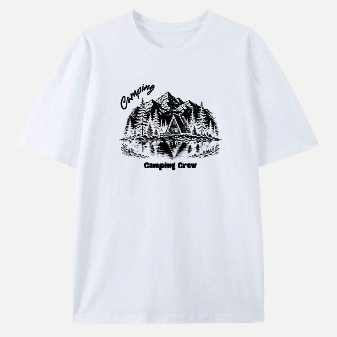 Custom Camping Tee | Personalised Vintage Graphic T-shirt
