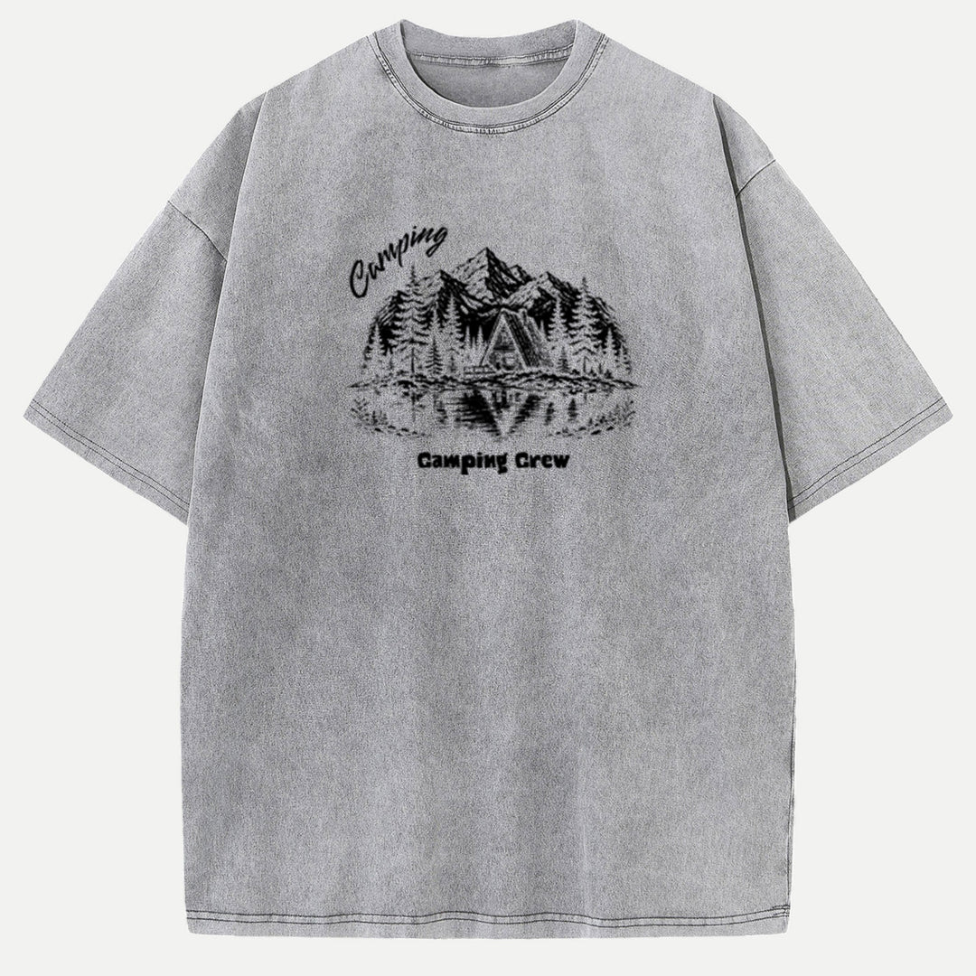 Custom Camping Tee | Personalised Vintage Graphic T-shirt