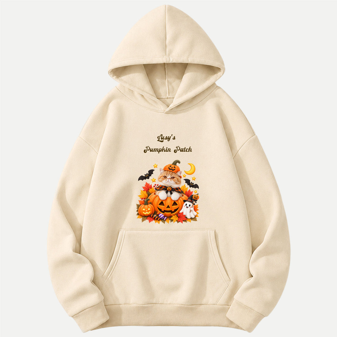 Custom Pumpkin Patch Cat T-Shirt