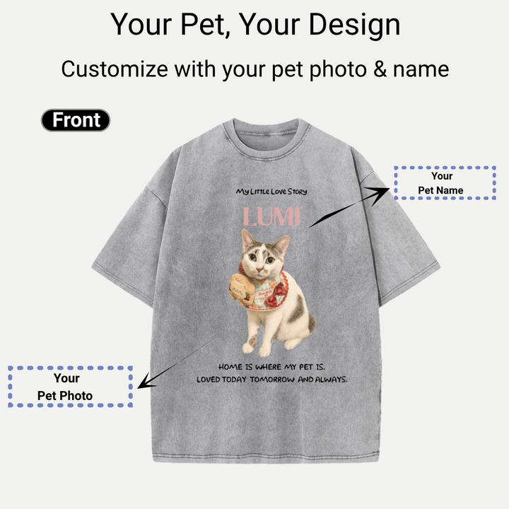 Full Body Pet Portrait Custom Tee