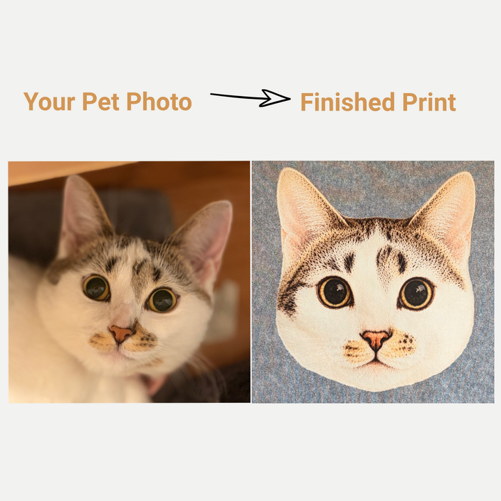 Personalised Pet Head Portrait Custom Tee