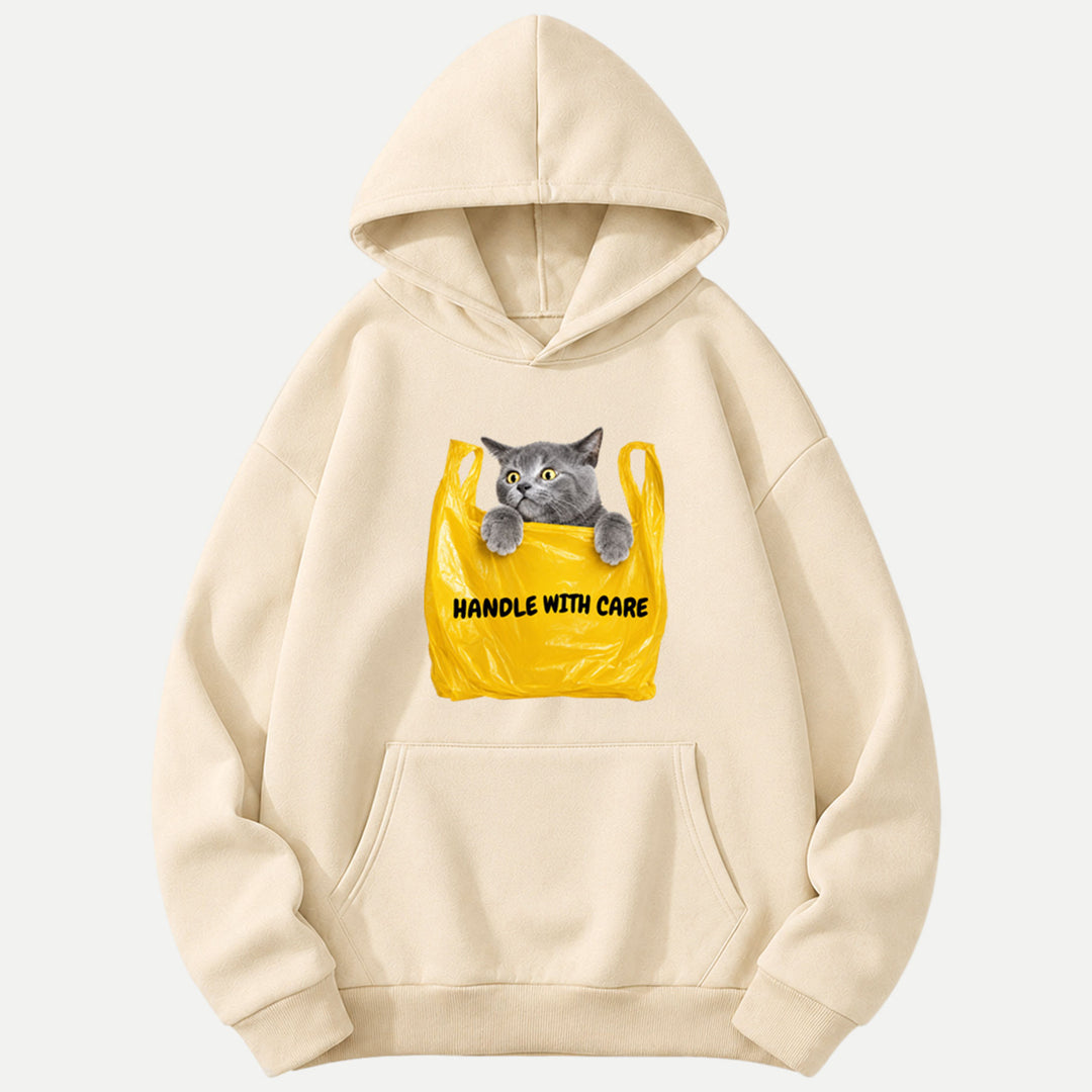 Handle With Care Cat Vintage T-Shirt