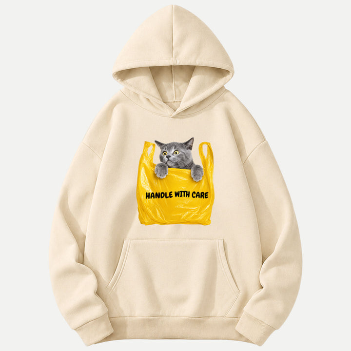 Handle With Care Cat Vintage T-Shirt