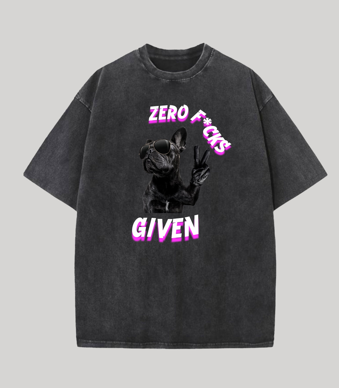 Zero F*cks Given Oversized Sleeveless Tee