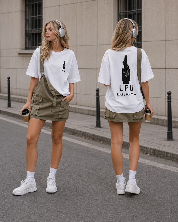 Shirley Chang-LFU Lucky For You Front &amp; Back  T-Shirt