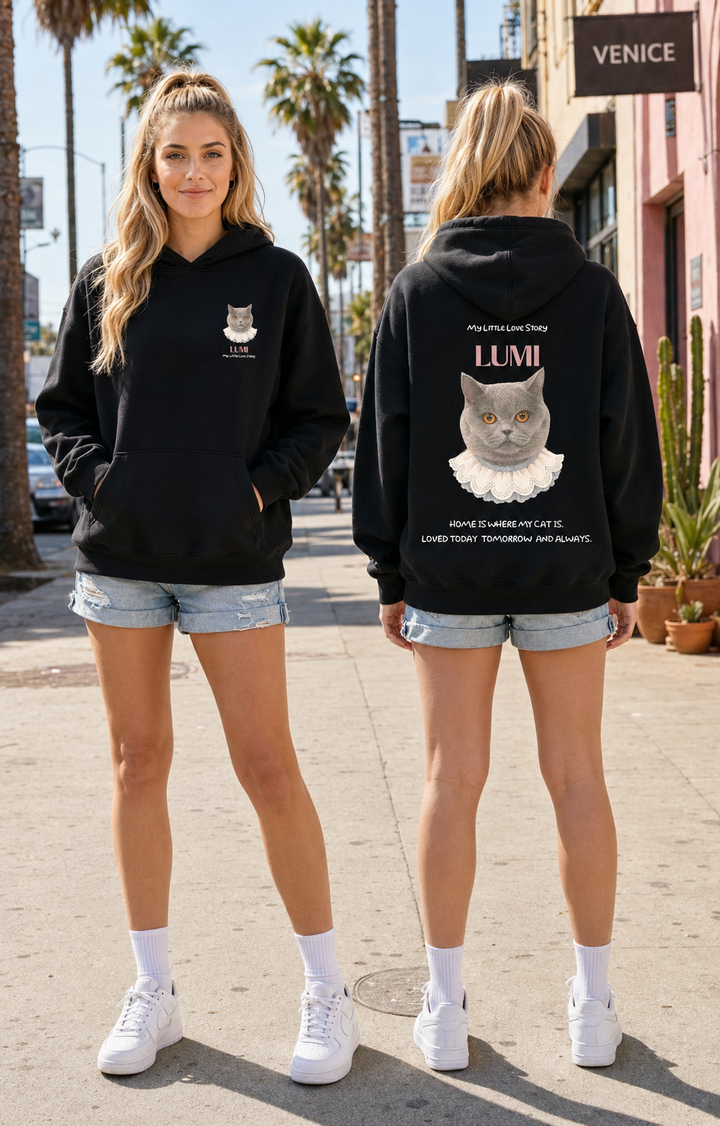 Custom Pet Portrait  Design Hoodie