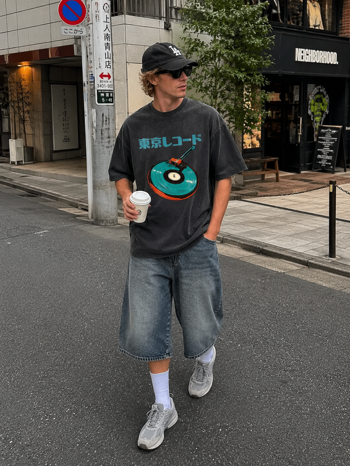 Tokyo Record Vintage Vinyl Graphic T-Shirt