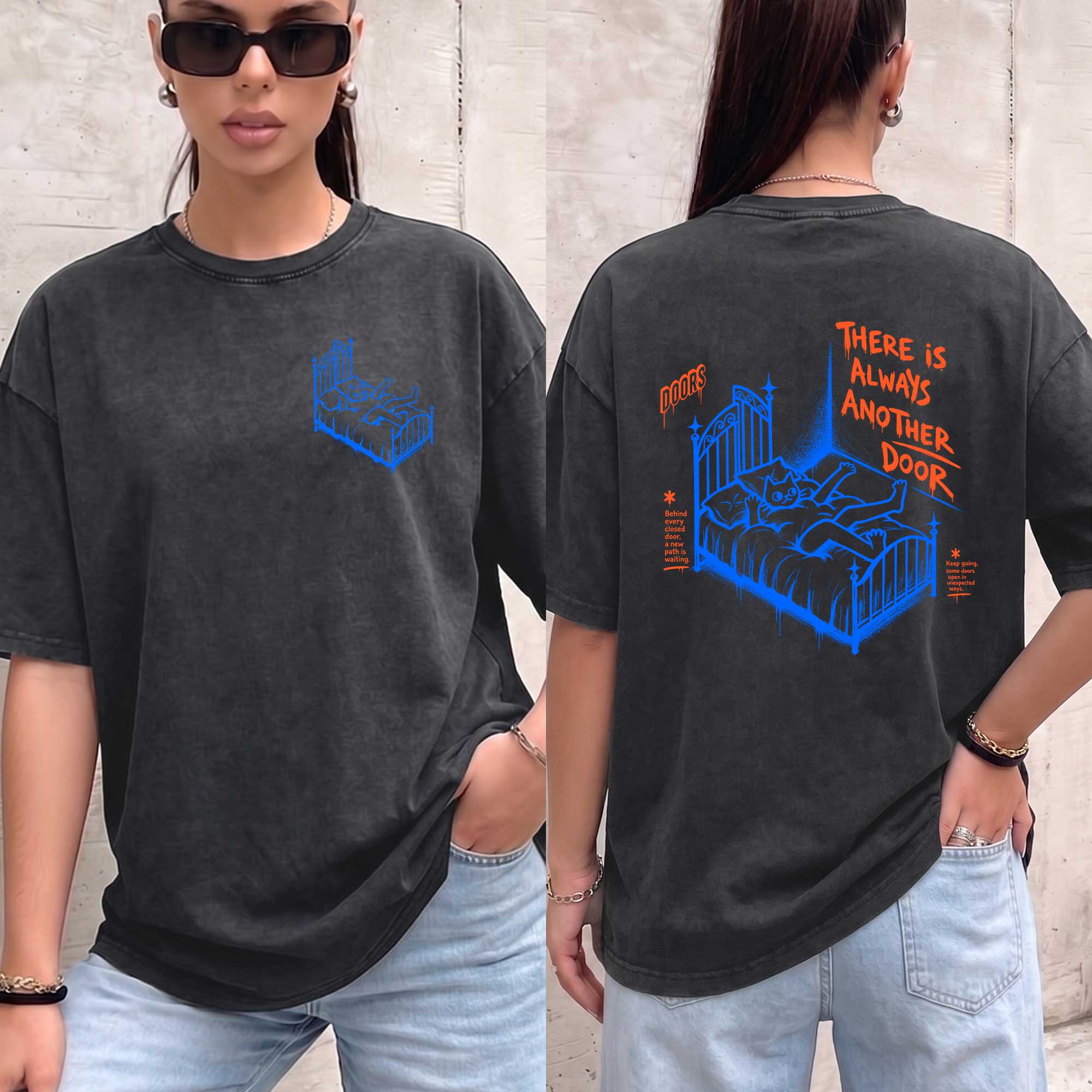 Lemme-There Is Always Another Door Front & Back Vintage T-Shirt