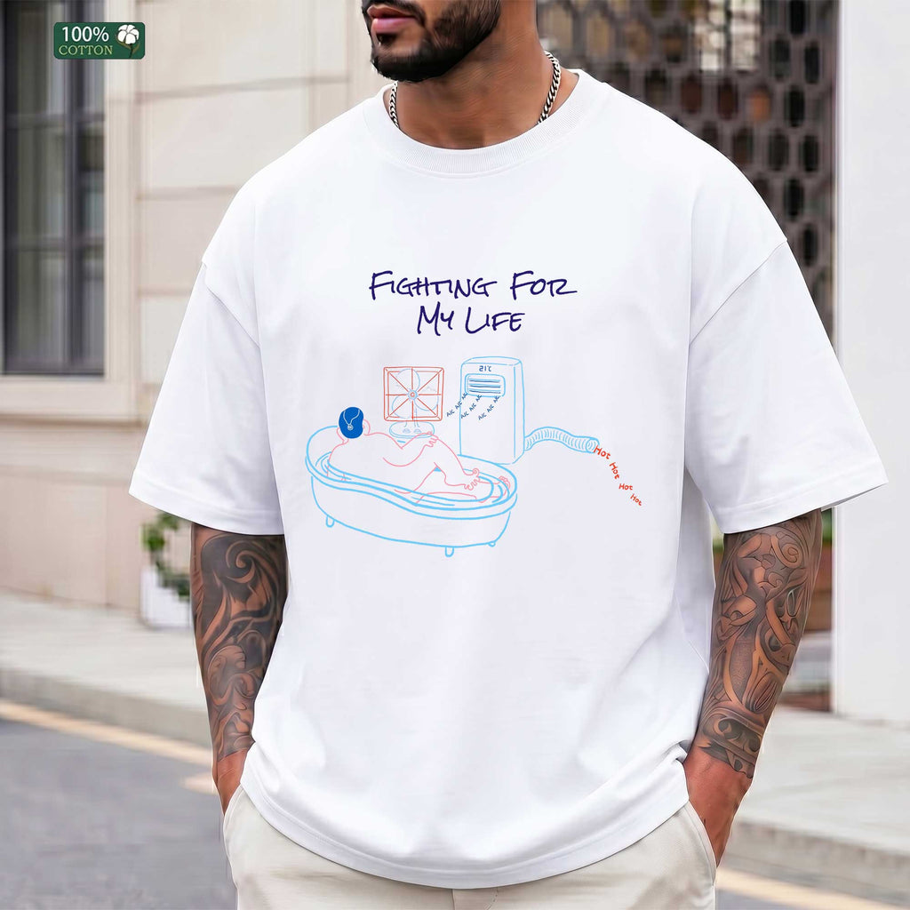 Shirley Chang-Fighting For My Life Funny T-Shirt
