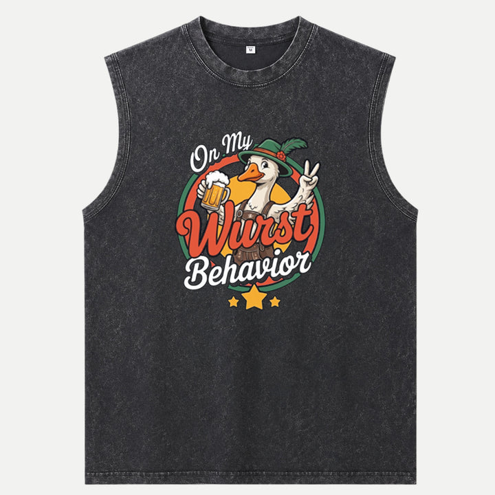 On My Wurst Behavior Oktoberfest Goose T-Shirt