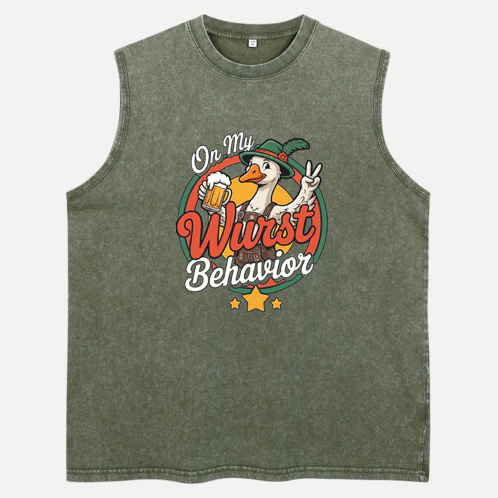On My Wurst Behavior Oktoberfest Goose T-Shirt