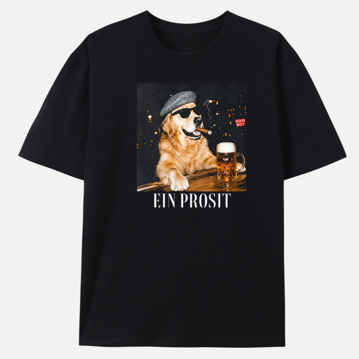 Ein Prosit Cool Dog Oktoberfest T-Shirt
