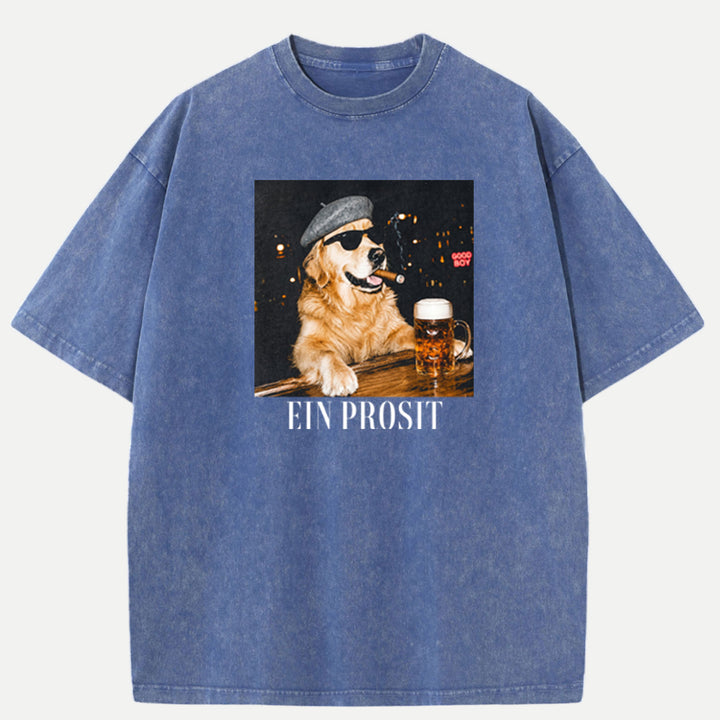 Ein Prosit Cool Dog Oktoberfest T-Shirt