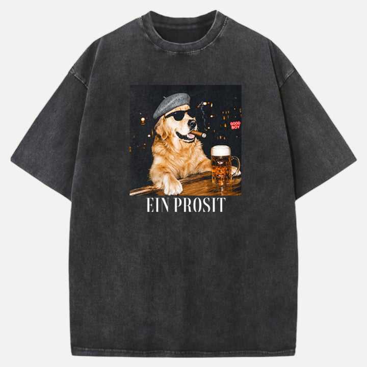 Ein Prosit Cool Dog Oktoberfest T-Shirt