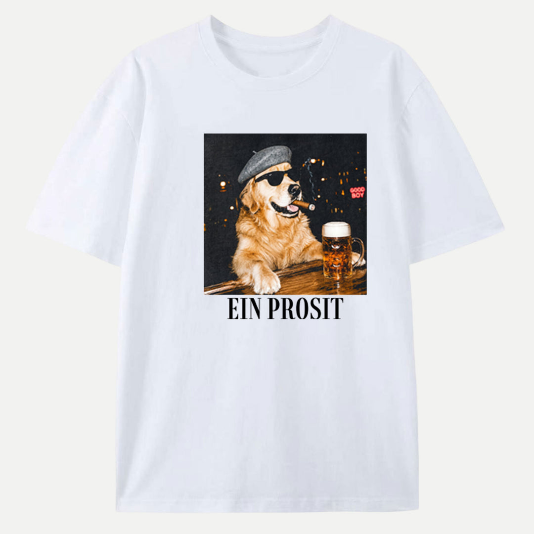 Ein Prosit Cool Dog Oktoberfest T-Shirt