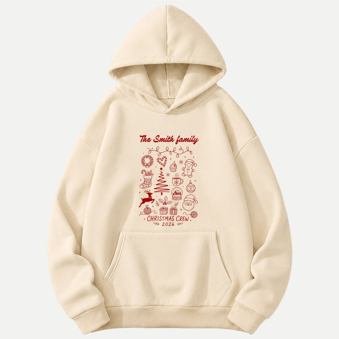 Custom Family Christmas Crew 2026 T-Shirt