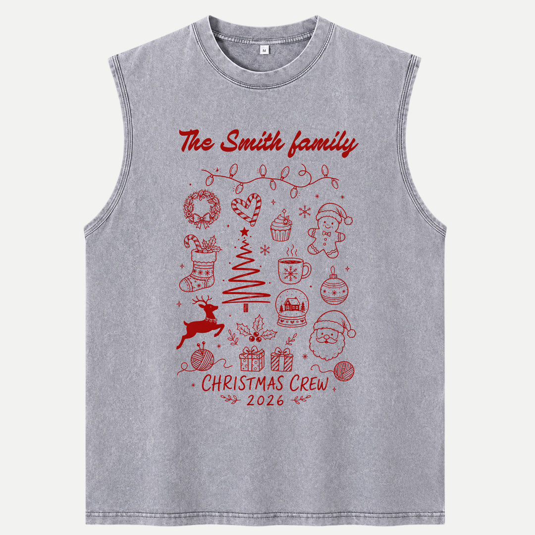 Custom Family Christmas Crew 2026 T-Shirt