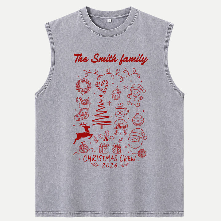 Custom Family Christmas Crew 2026 T-Shirt