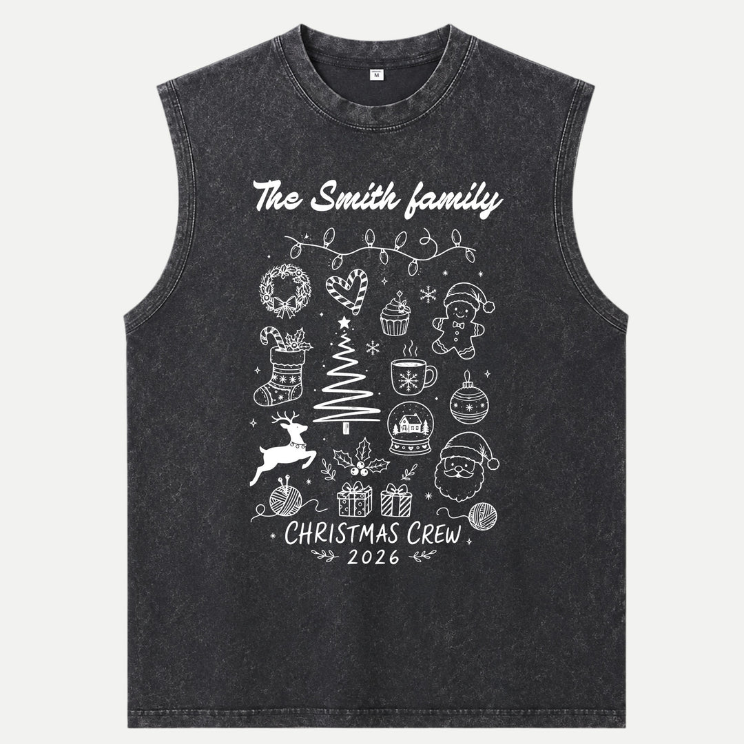 Custom Family Christmas Crew 2026 T-Shirt