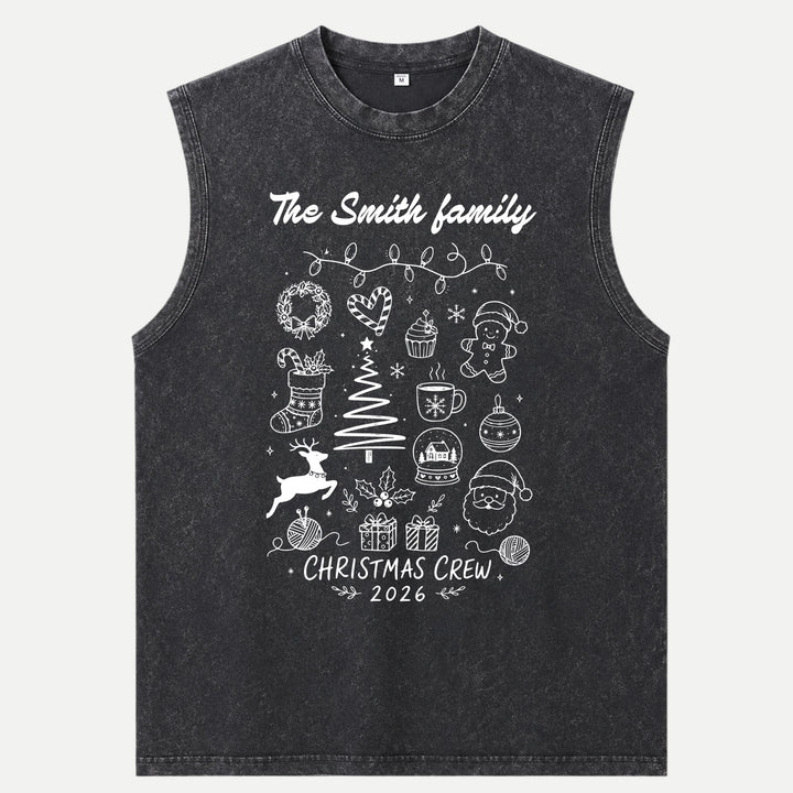 Custom Family Christmas Crew 2026 T-Shirt