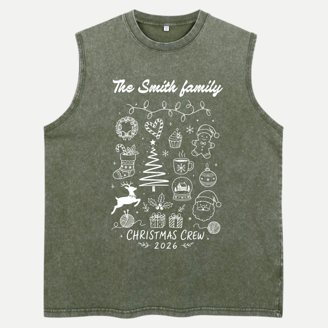 Custom Family Christmas Crew 2026 T-Shirt