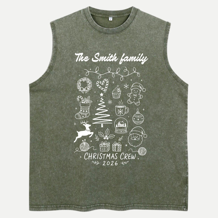 Custom Family Christmas Crew 2026 T-Shirt