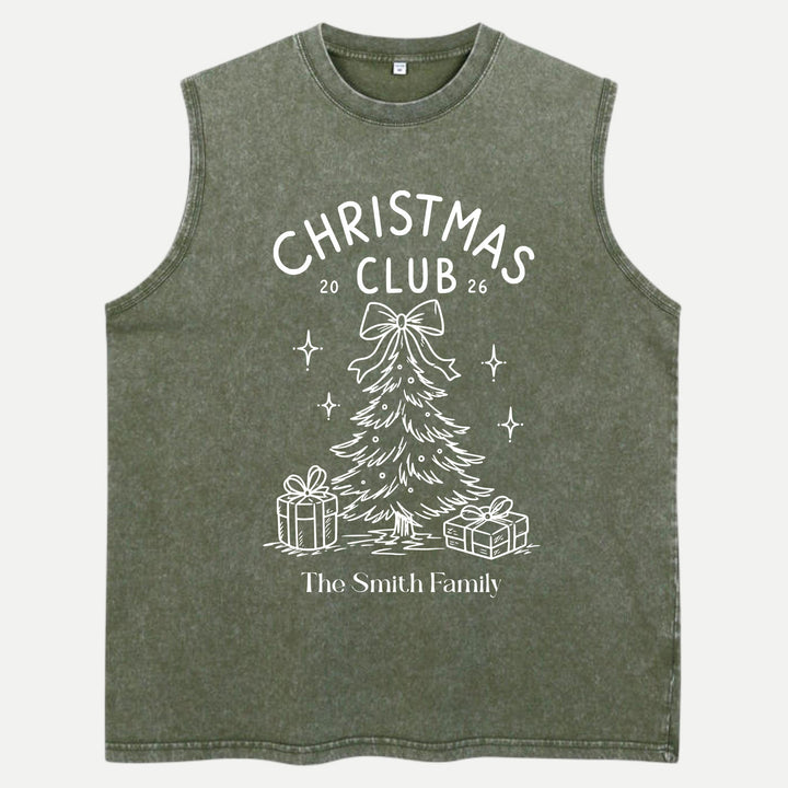 Custom Family Christmas Club 2026 T-Shirt