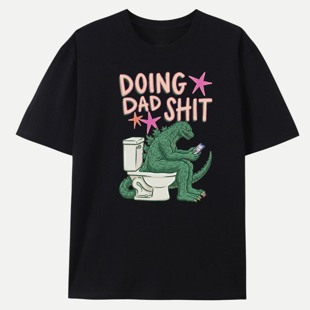 Doing Dad Shit Dinosaur Vintage T-Shirt – Funny Father’s Day Tee
