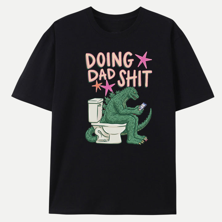 Doing Dad Shit Dinosaur Vintage T-Shirt – Funny Father’s Day Tee