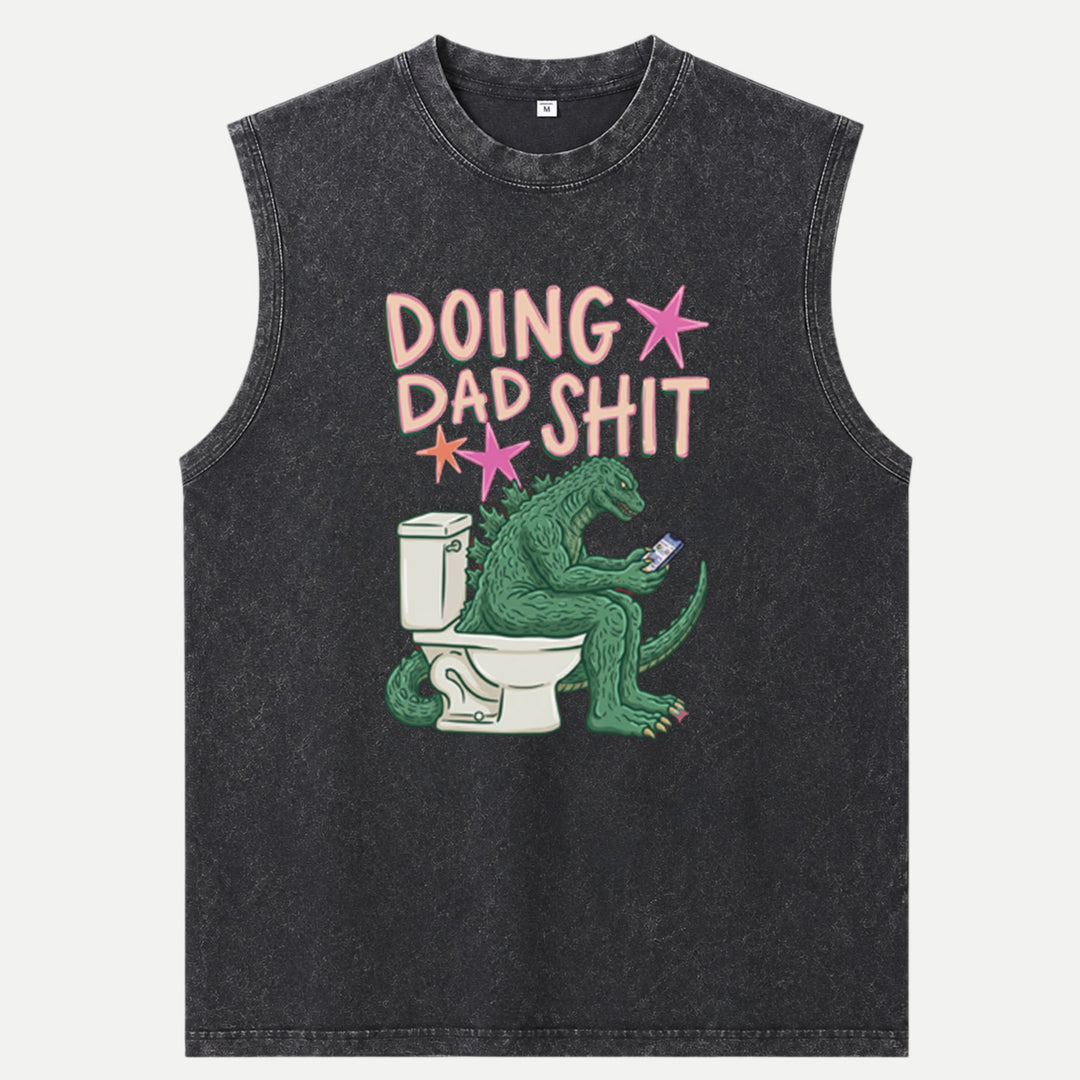 Doing Dad Shit Dinosaur Vintage T-Shirt – Funny Father’s Day Tee