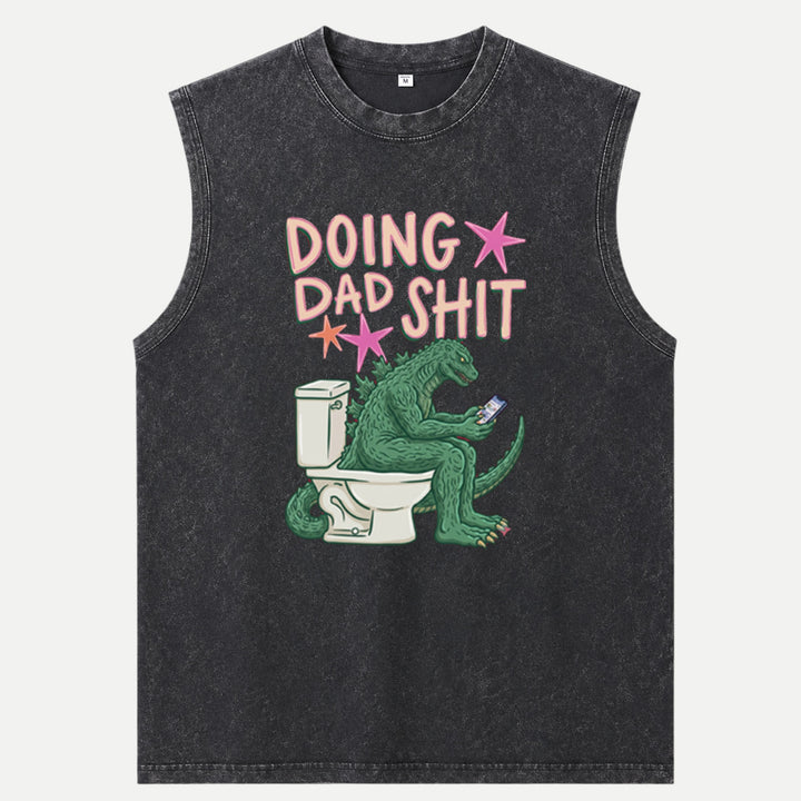 Doing Dad Shit Dinosaur Vintage T-Shirt – Funny Father’s Day Tee