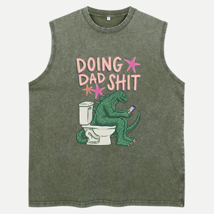 Doing Dad Shit Dinosaur Vintage T-Shirt – Funny Father’s Day Tee