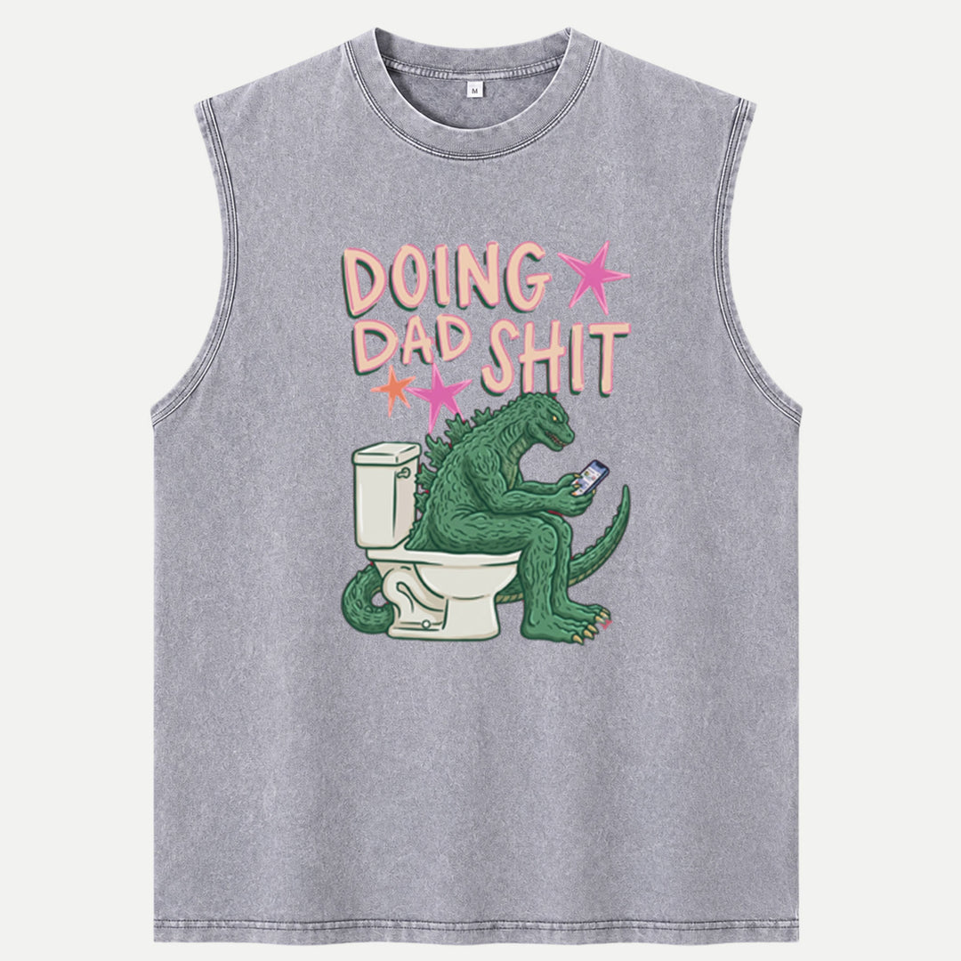 Doing Dad Shit Dinosaur Vintage T-Shirt – Funny Father’s Day Tee