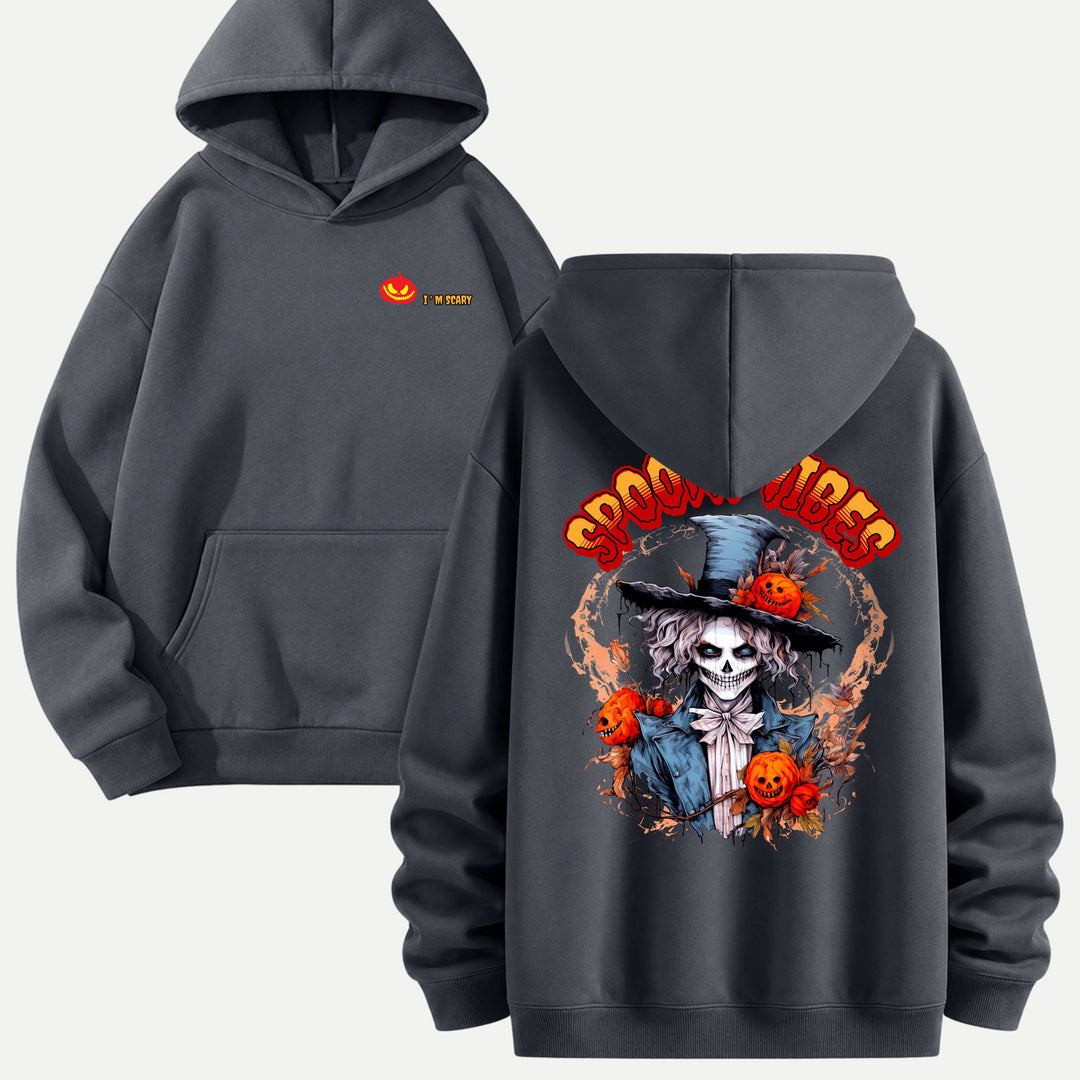 Spooky Vibes Skeleton Witch T-Shirt