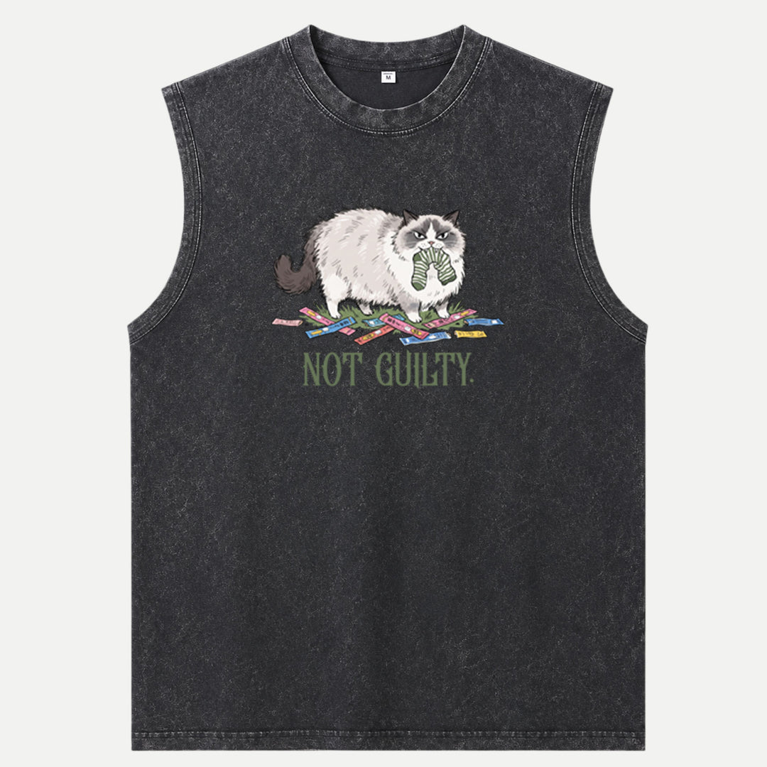 Not Guilty Mischievous Cat T-Shirt