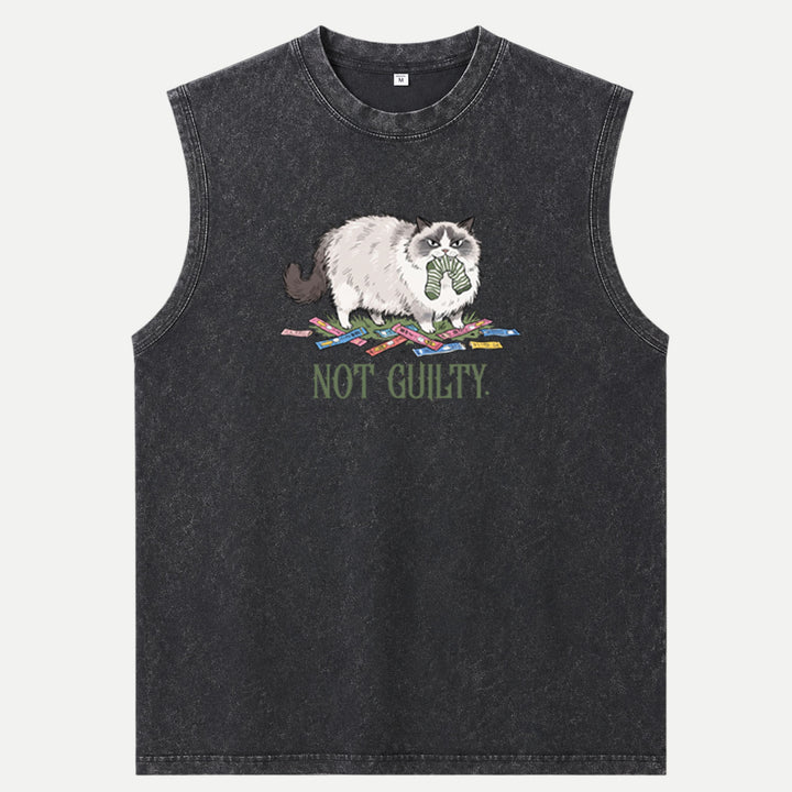 Not Guilty Mischievous Cat T-Shirt