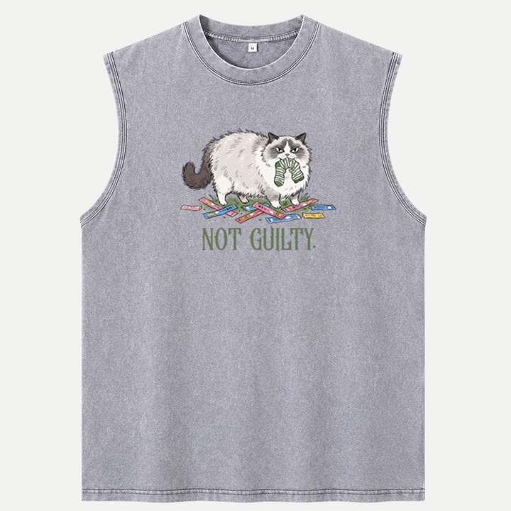 Not Guilty Mischievous Cat T-Shirt