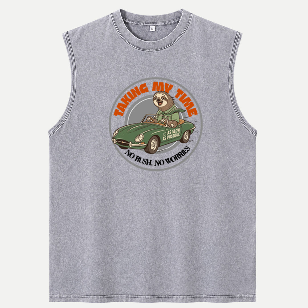 Taking My Time Sloth Driving Car T-Shirt