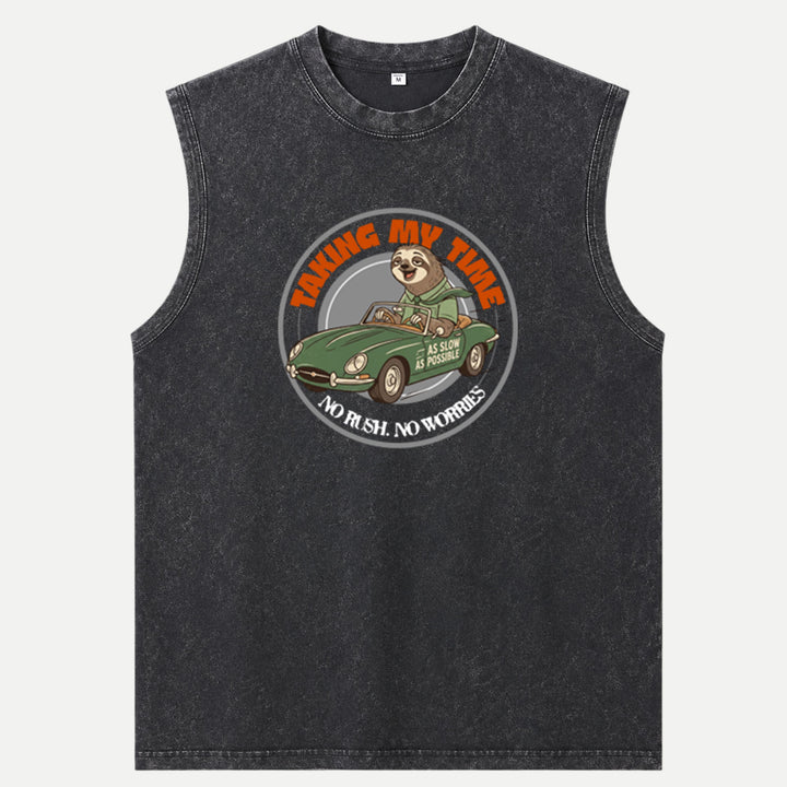 Taking My Time Sloth Driving Car T-Shirt